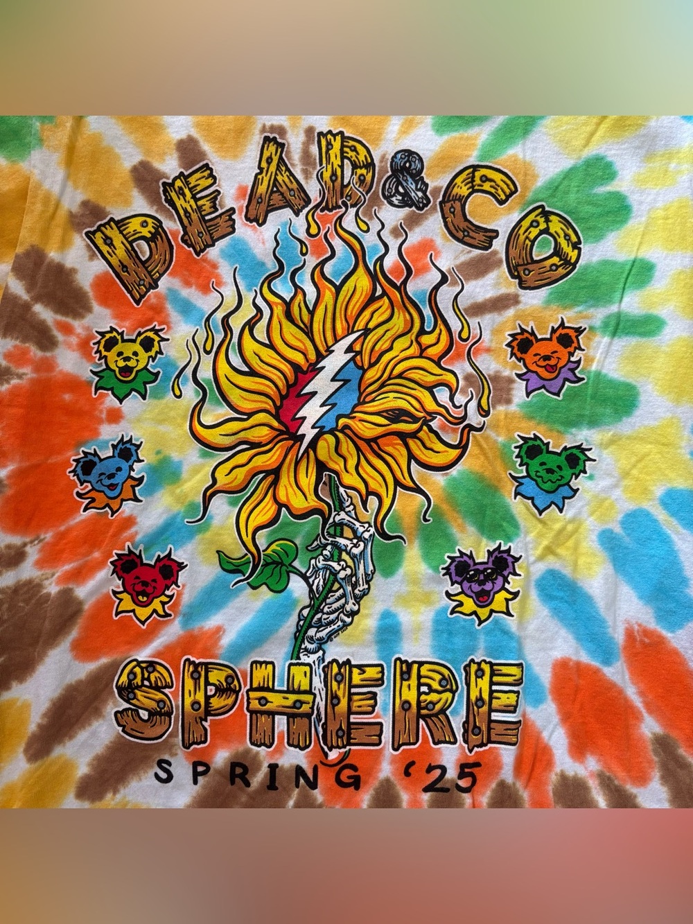 Dead & Co. Las Vegas Sphere 2025 Tour T-shirt